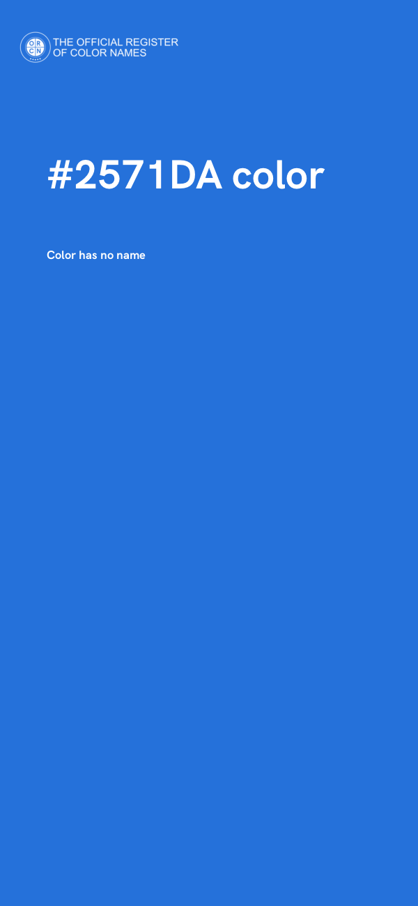 #2571DA color image