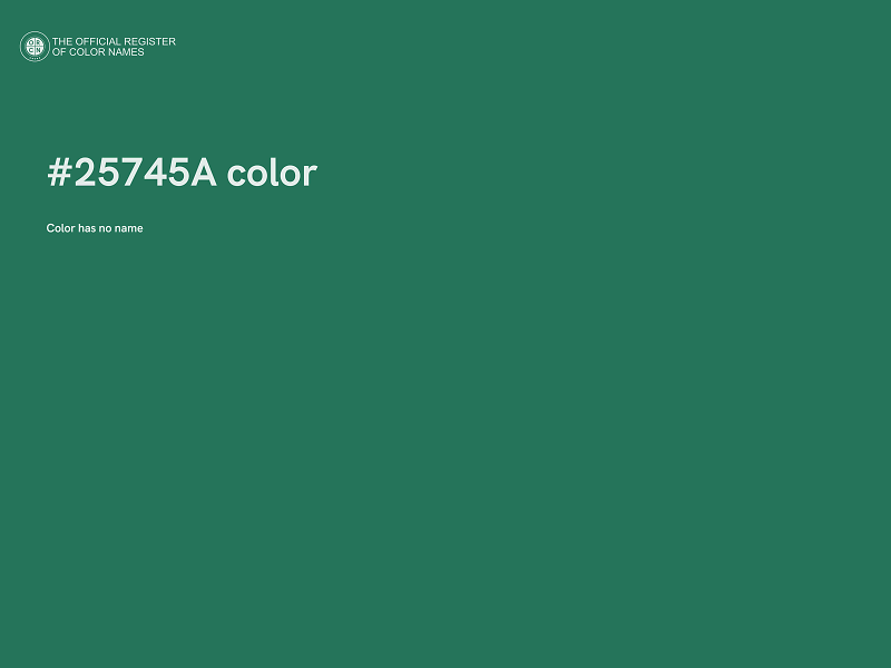 #25745A color image