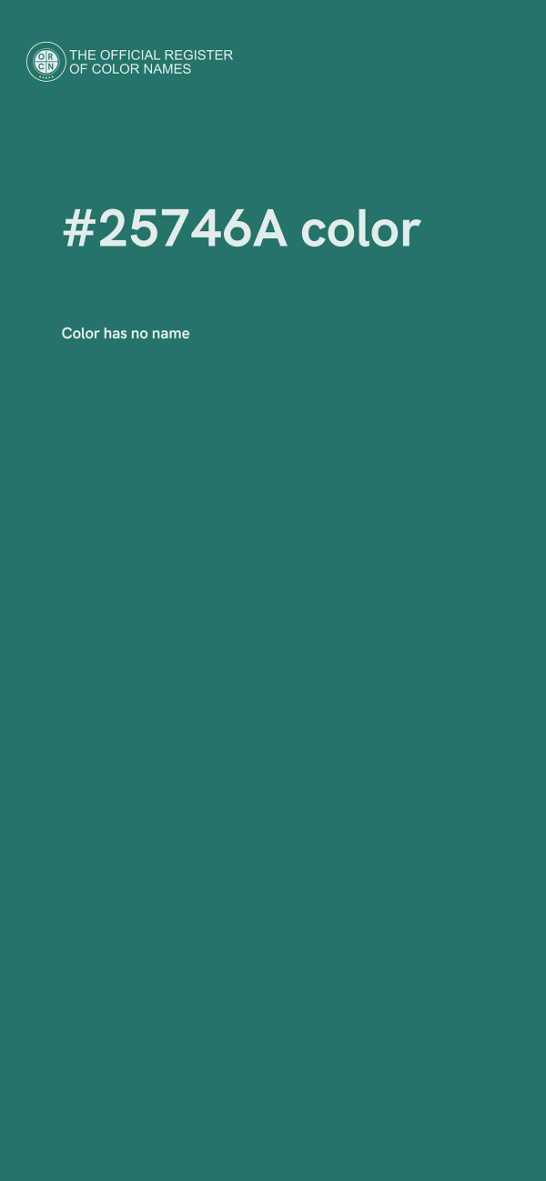 #25746A color image