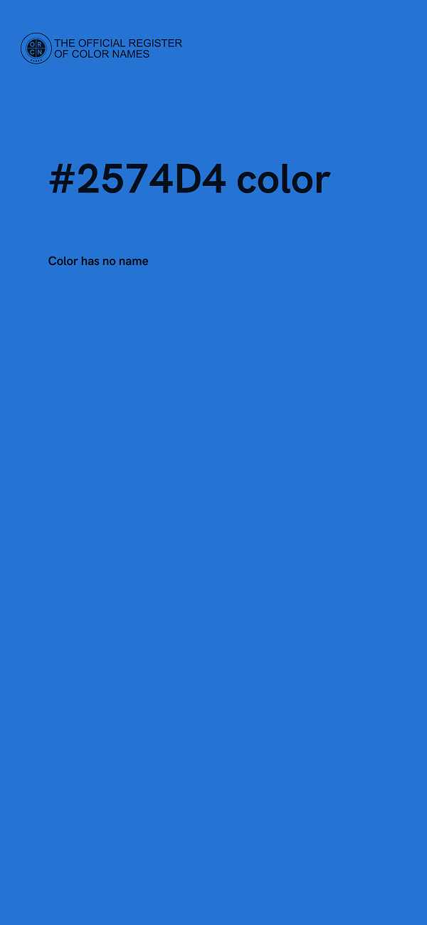 #2574D4 color image