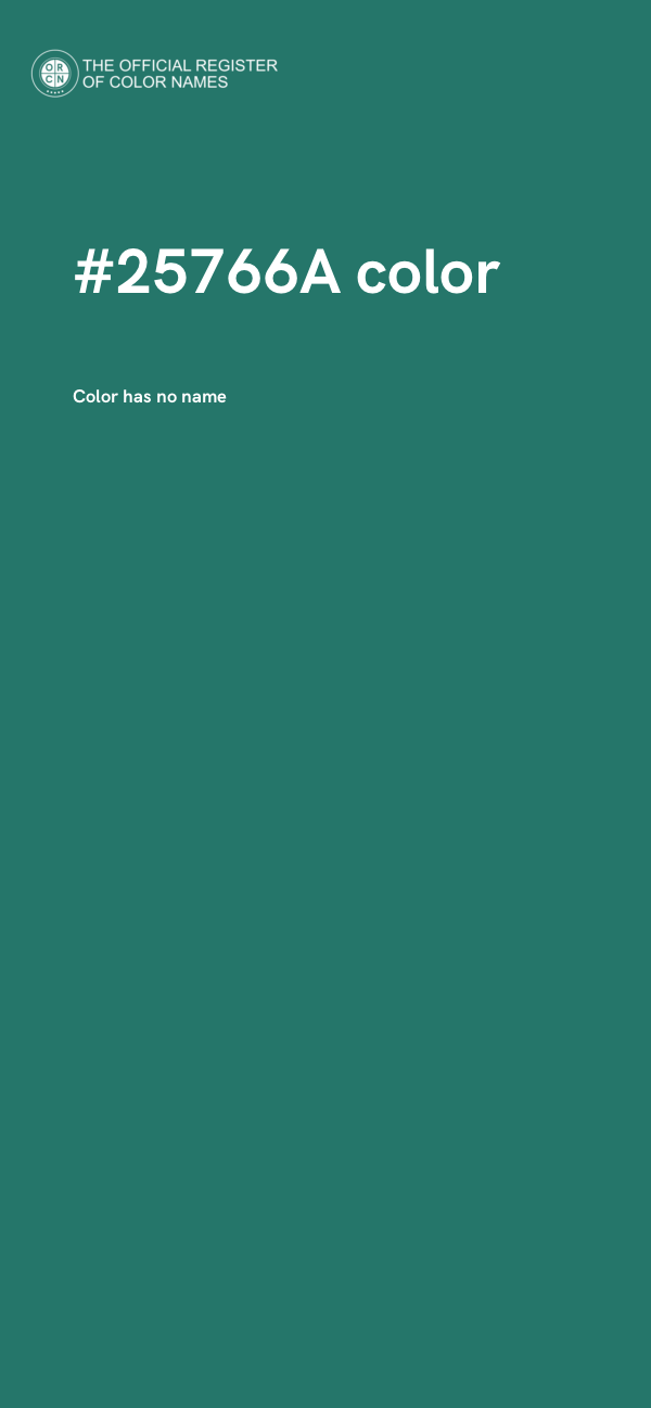 #25766A color image