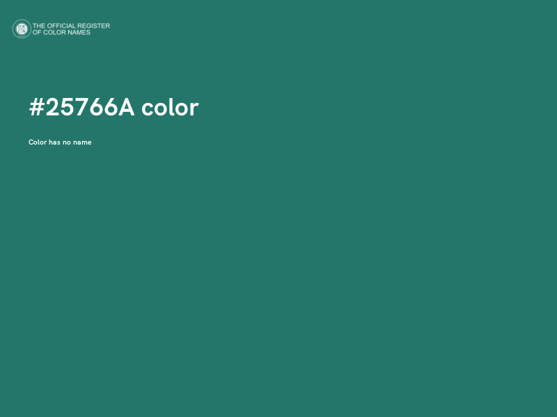#25766A color image