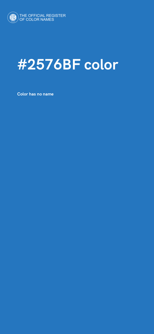 #2576BF color image