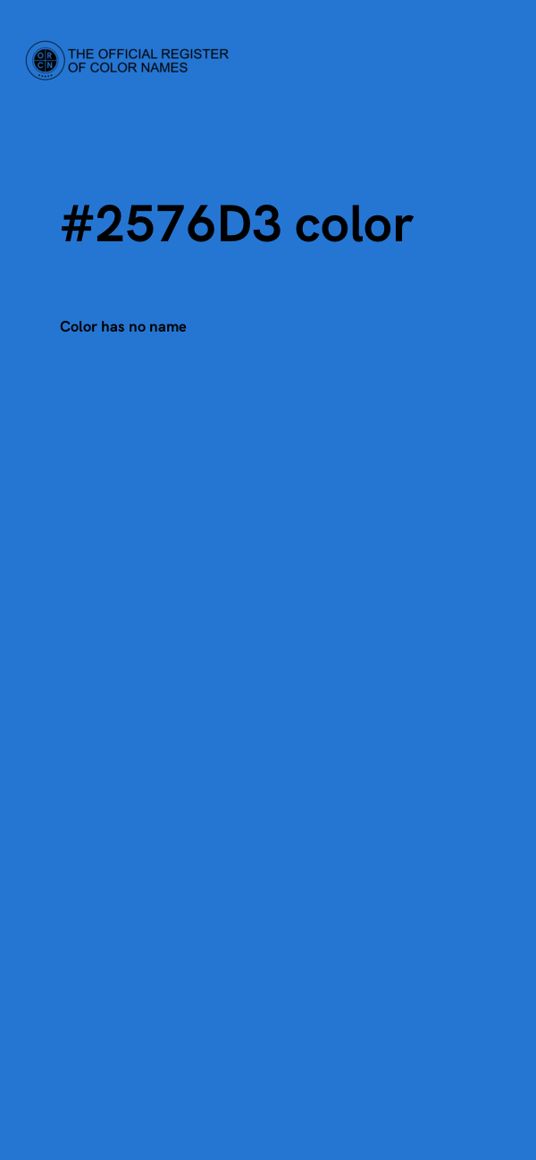 #2576D3 color image
