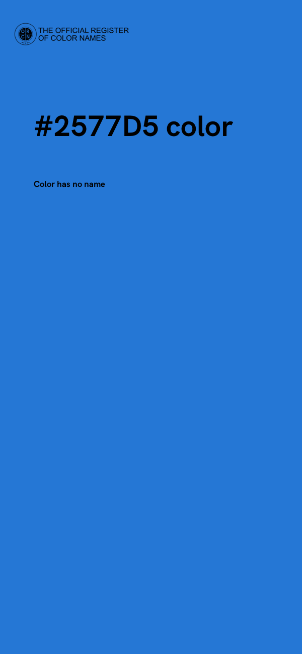 #2577D5 color image