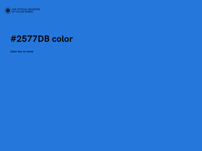 #2577DB color image