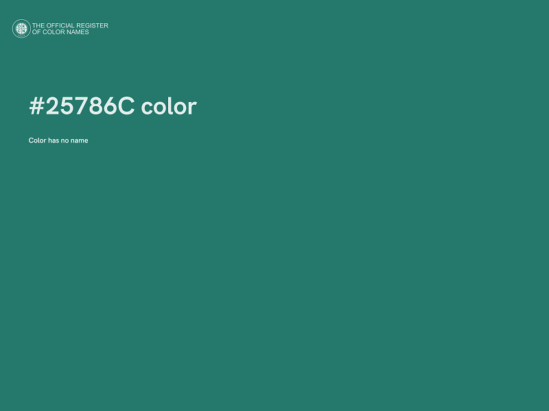 #25786C color image