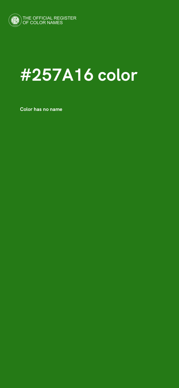 #257A16 color image