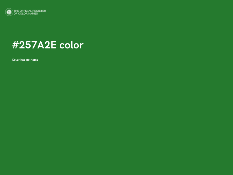 #257A2E color image