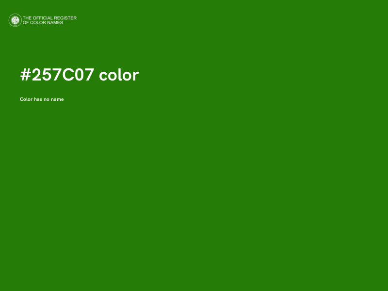 #257C07 color image