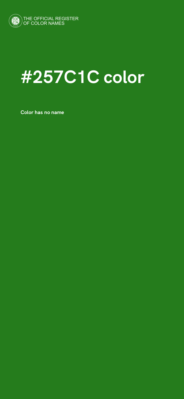 #257C1C color image