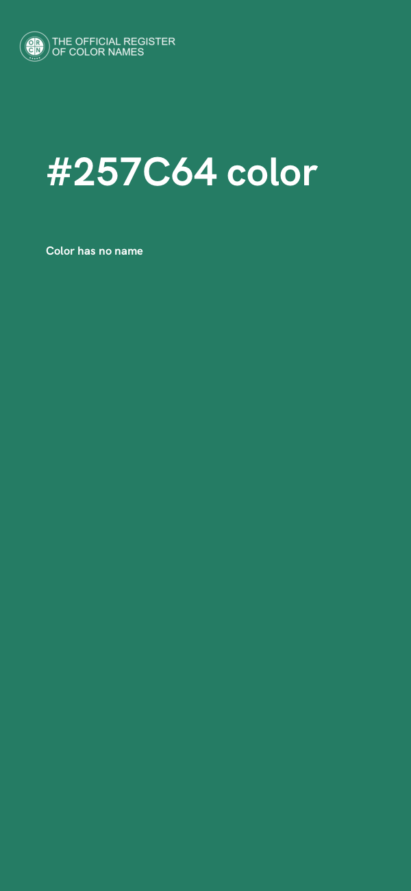 #257C64 color image