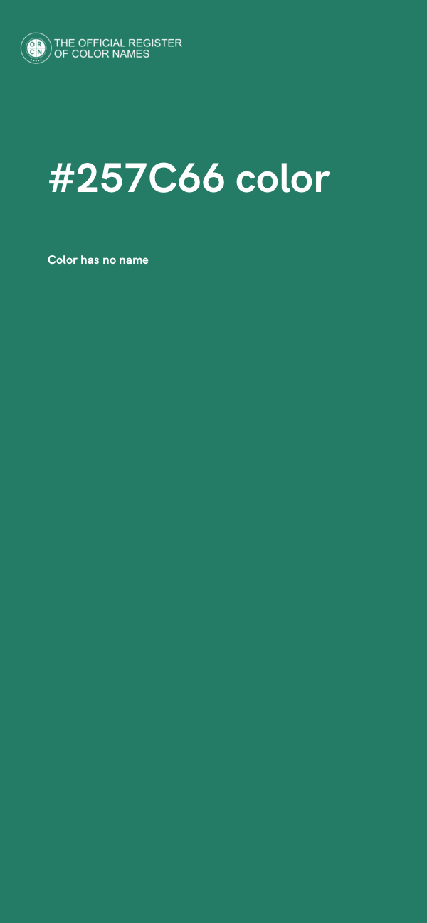 #257C66 color image