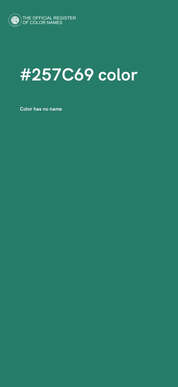 #257C69 color image