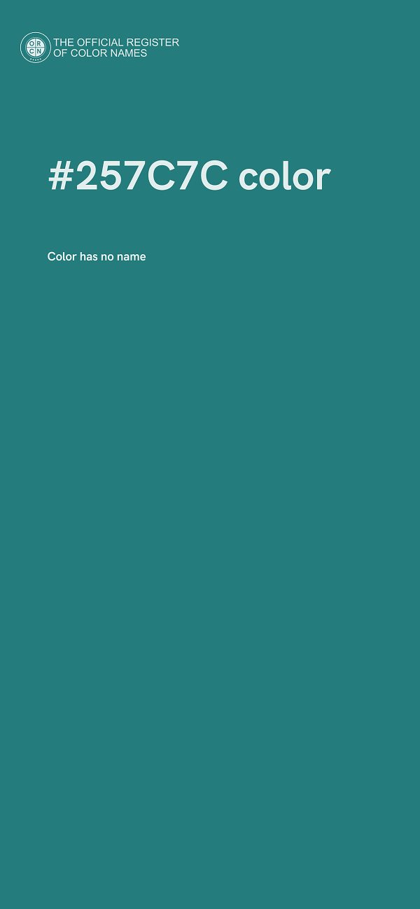 #257C7C color image
