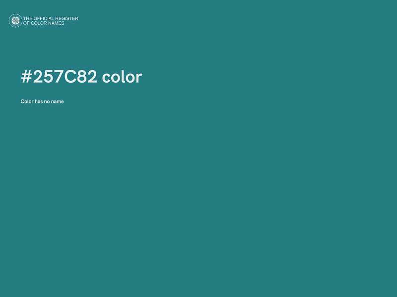 #257C82 color image