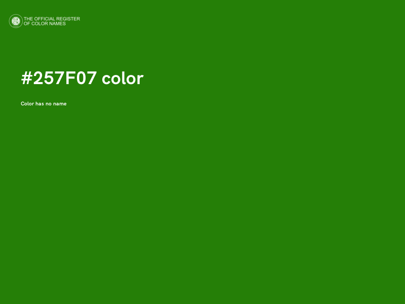 #257F07 color image