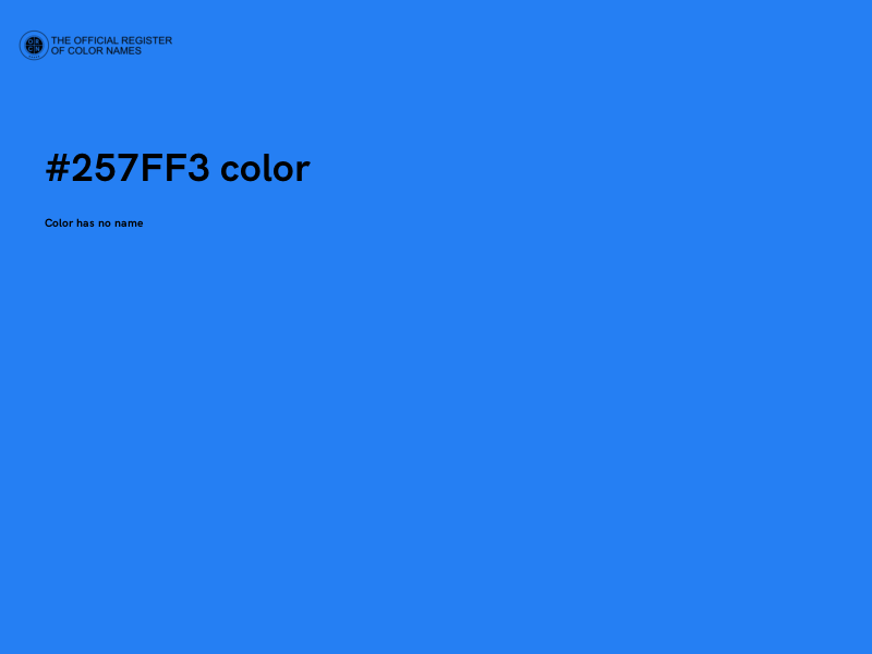 #257FF3 color image