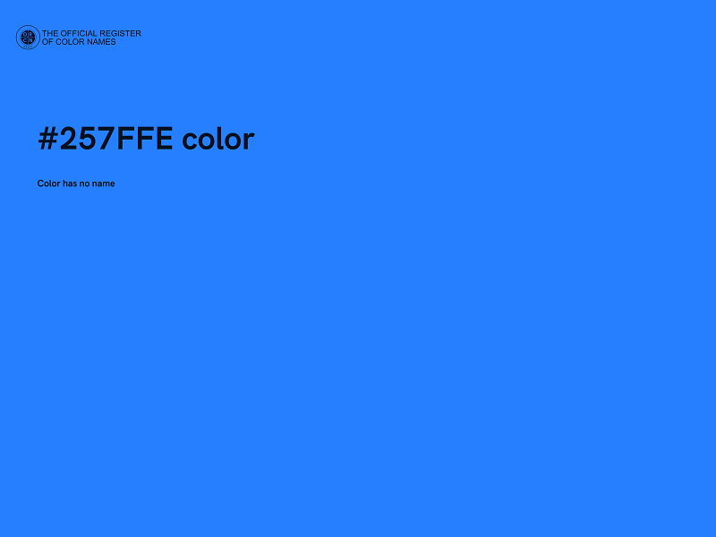 #257FFE color image