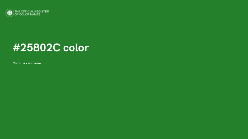 #25802C color image