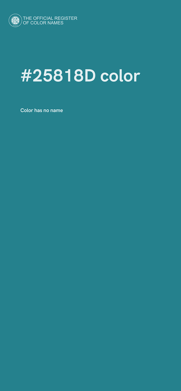 #25818D color image