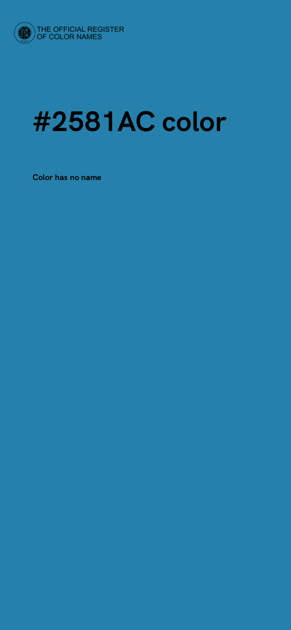 #2581AC color image