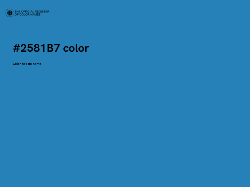 #2581B7 color image
