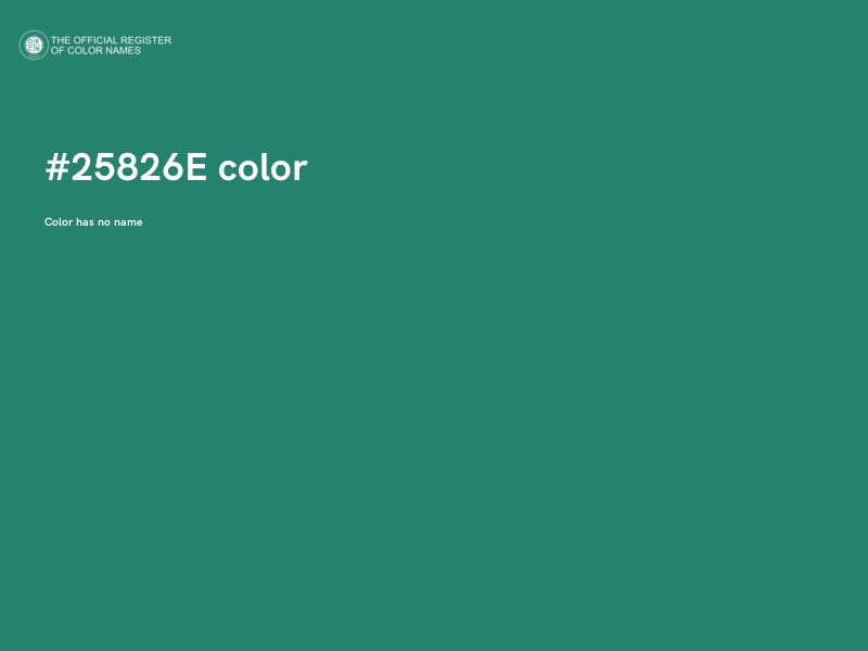 #25826E color image