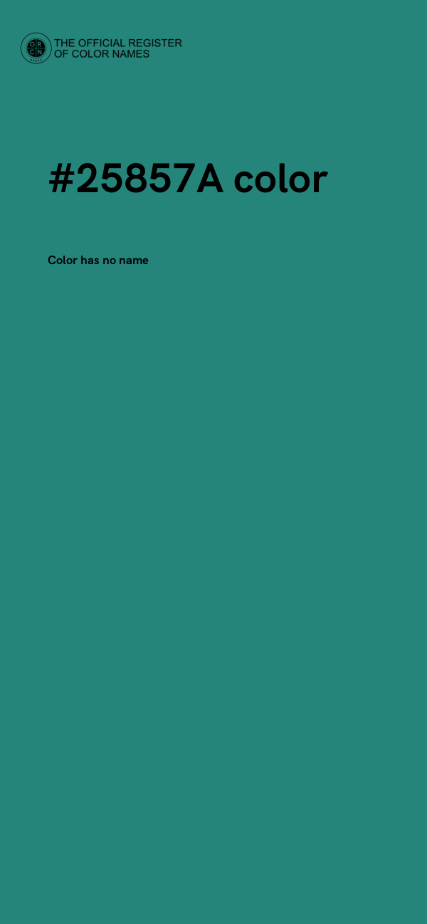 #25857A color image