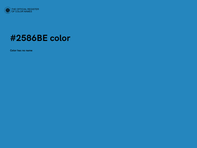 #2586BE color image