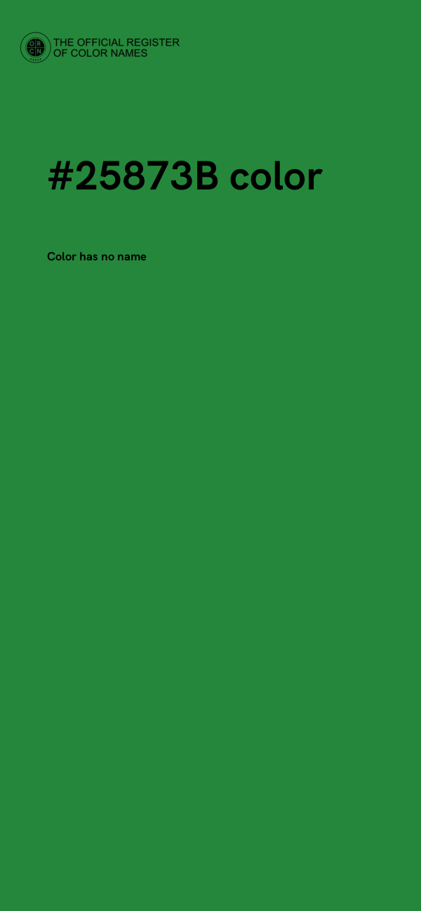 #25873B color image