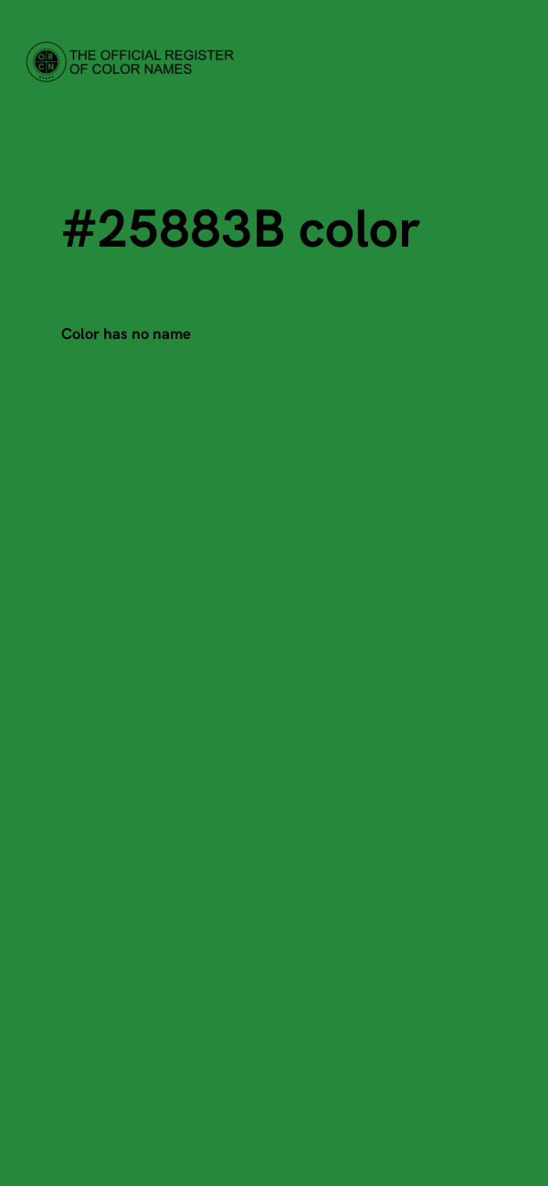 #25883B color image