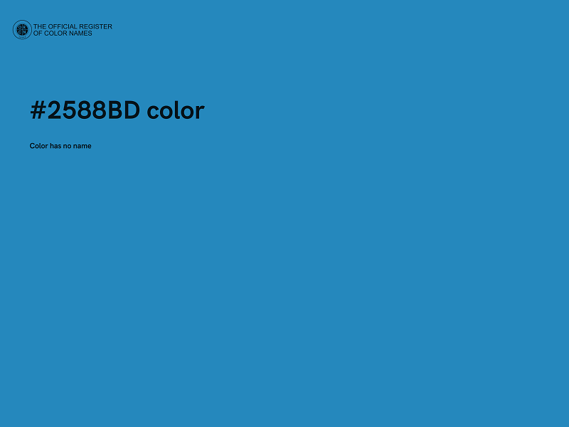 #2588BD color image