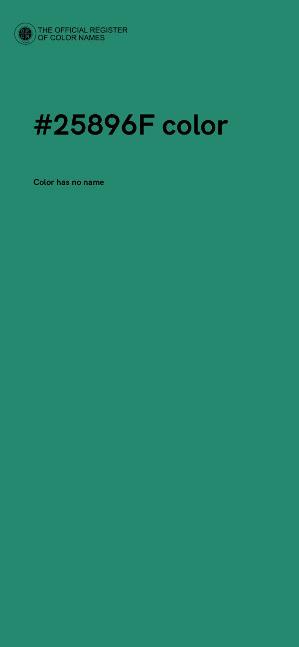 #25896F color image