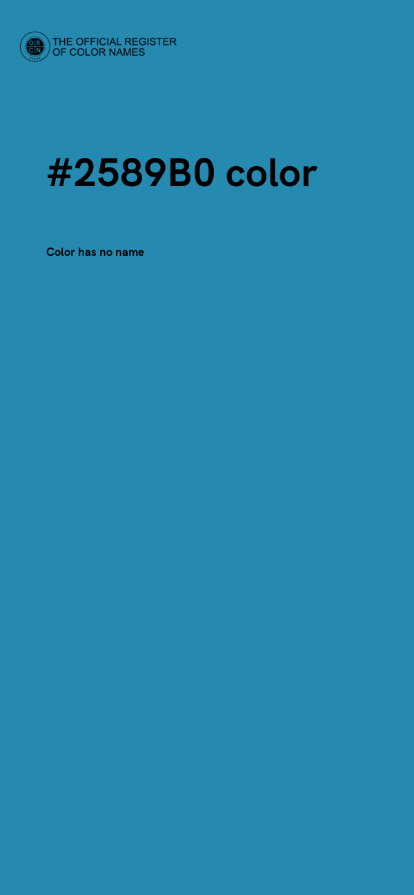 #2589B0 color image