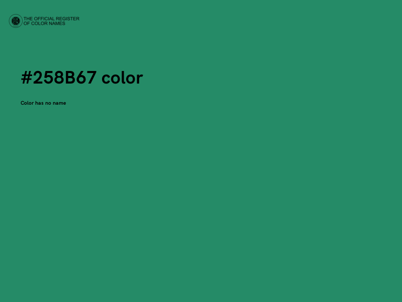 #258B67 color image
