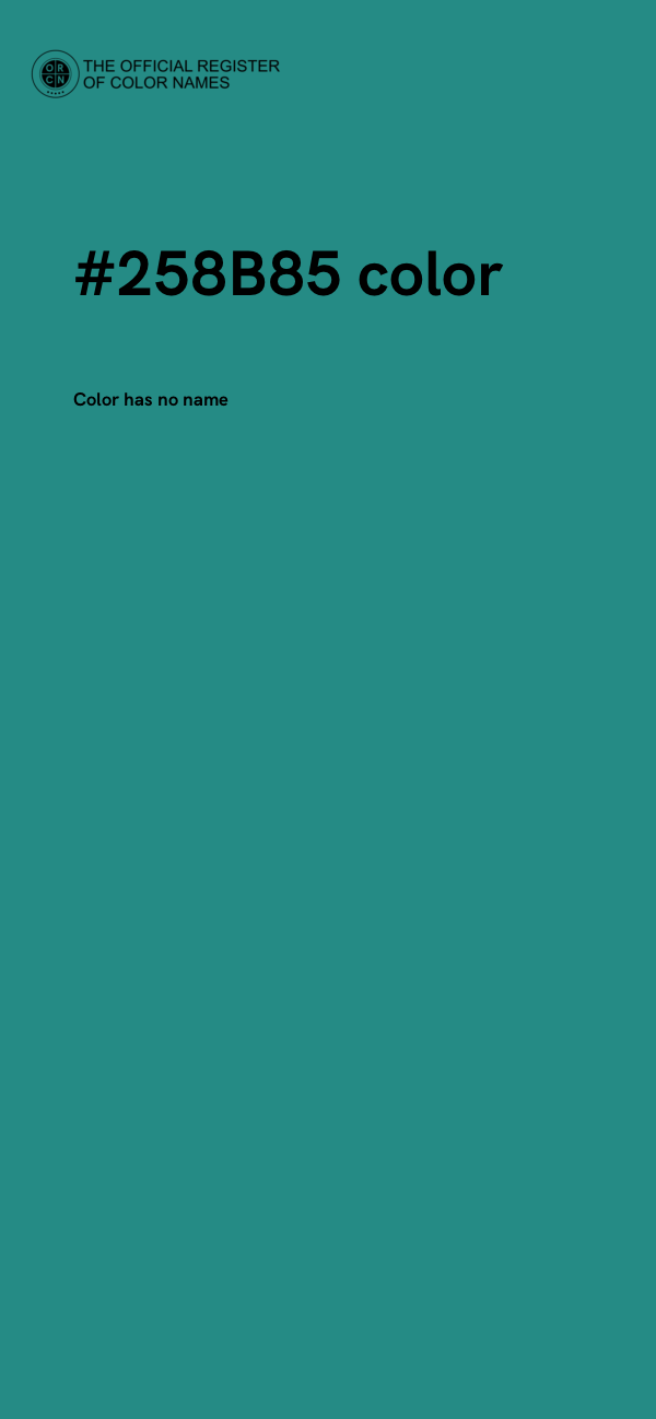 #258B85 color image