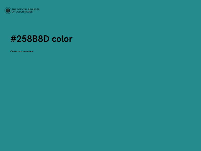 #258B8D color image