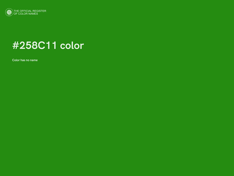 #258C11 color image
