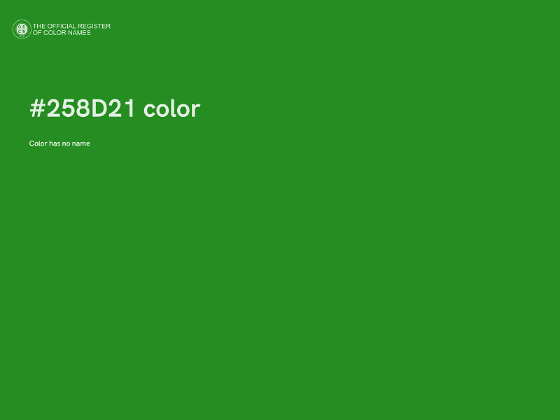 #258D21 color image