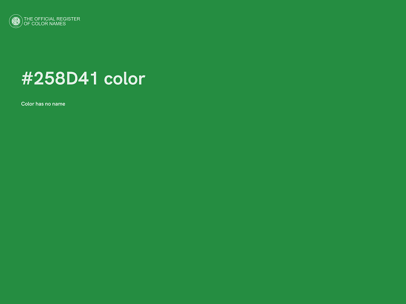 #258D41 color image