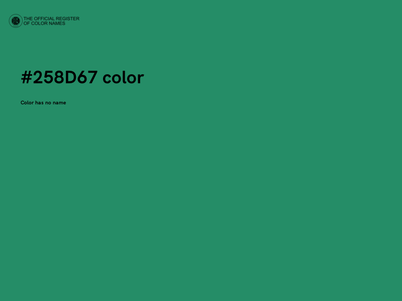 #258D67 color image