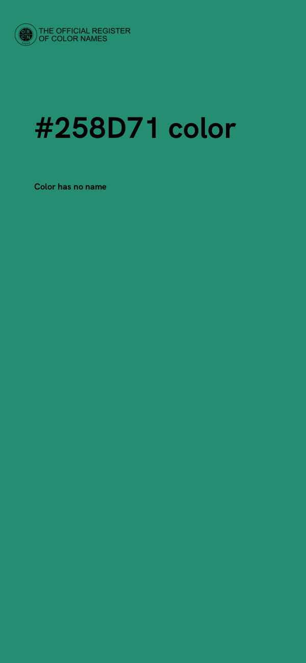 #258D71 color image