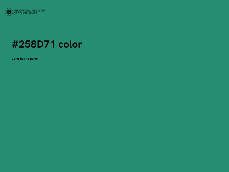 #258D71 color image