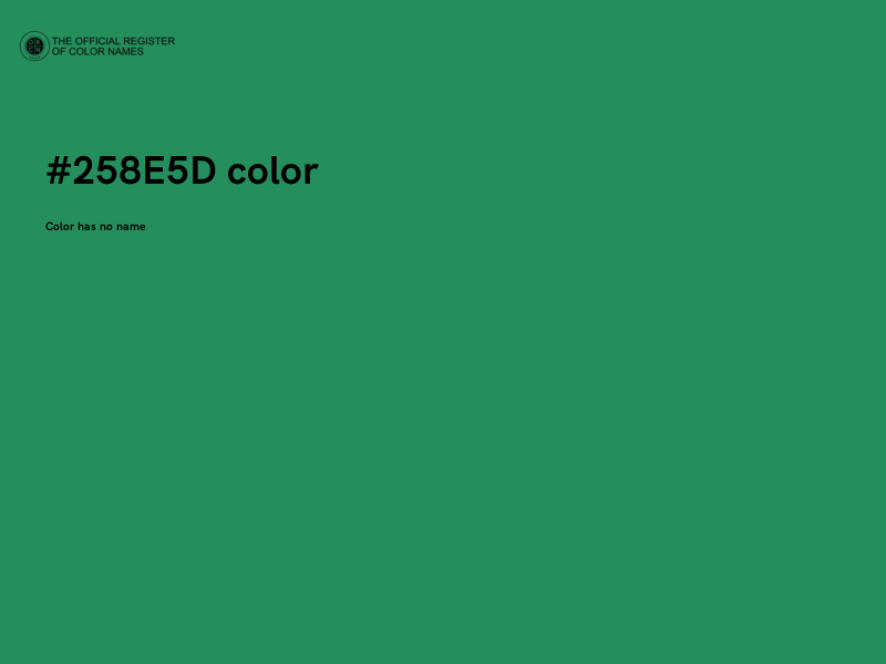 #258E5D color image