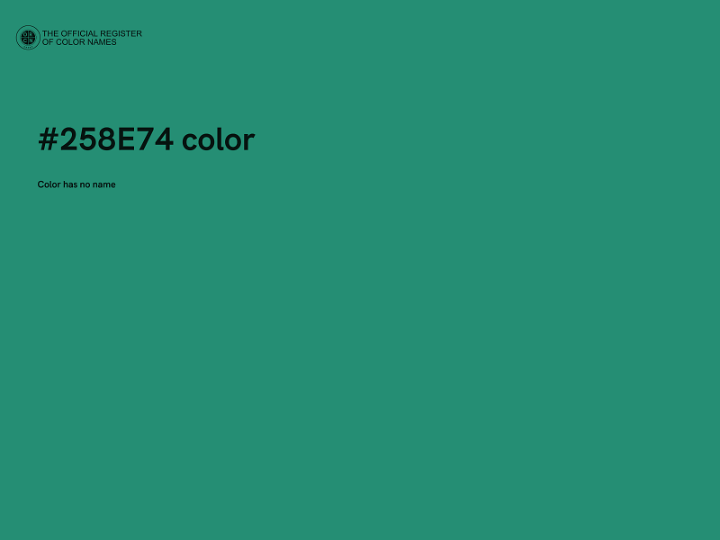 #258E74 color image