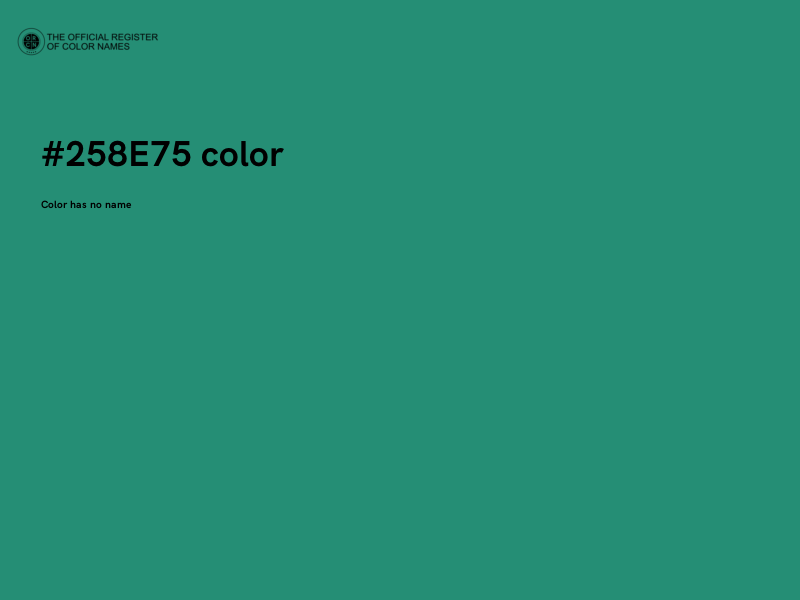 #258E75 color image