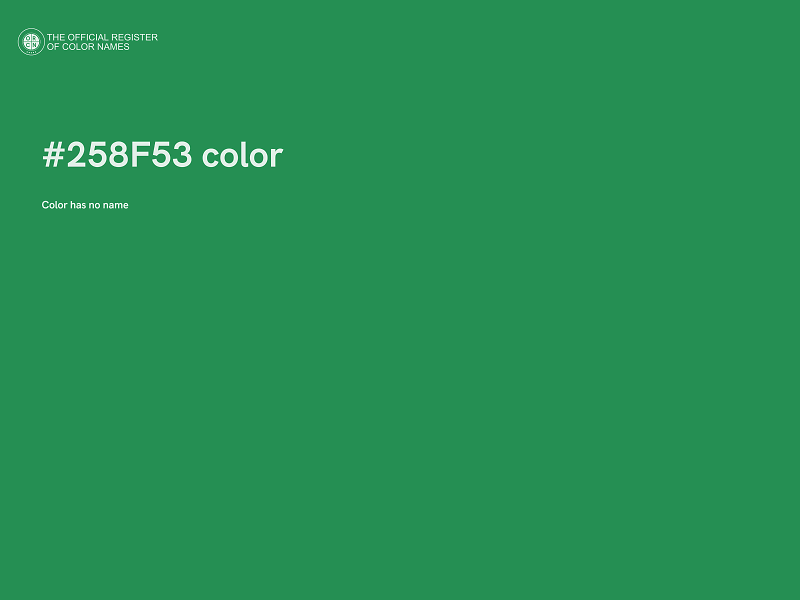 #258F53 color image