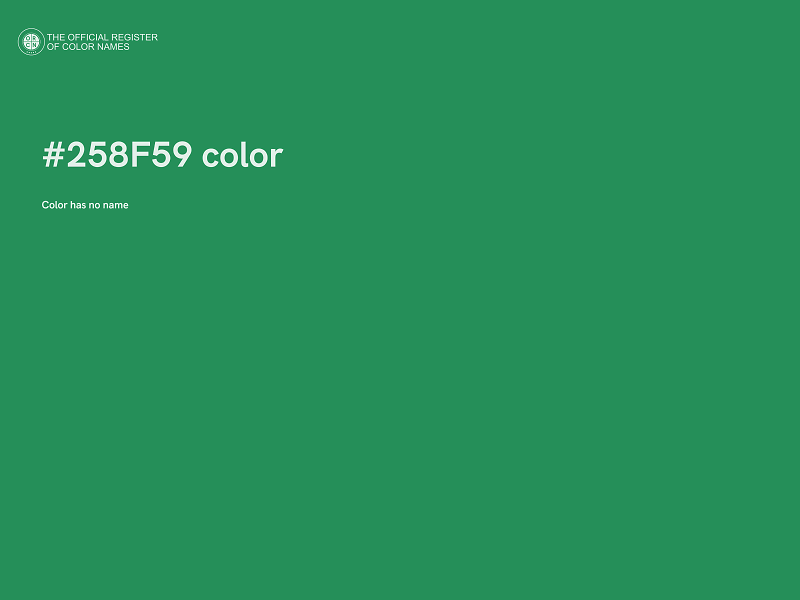 #258F59 color image