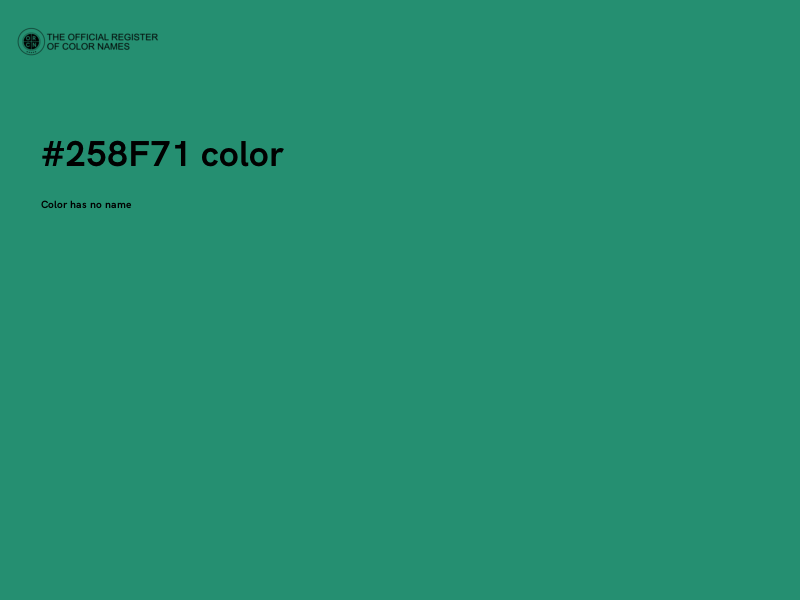 #258F71 color image
